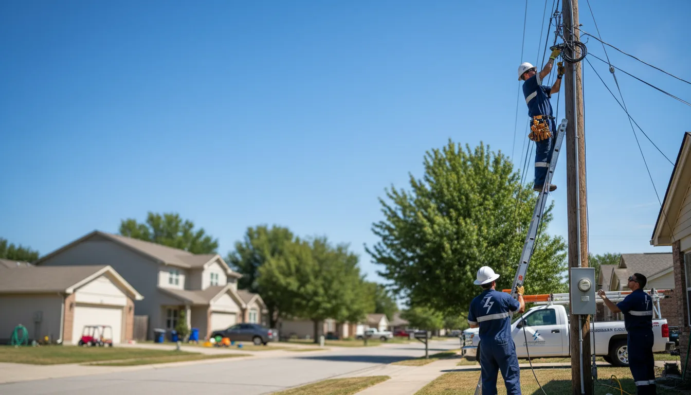 Residential electrician providing installation services in Dupo, IL